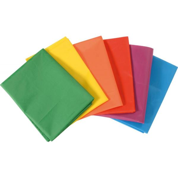 Tiras de tela de poliéster 100 x 145 cm, colores surtidos, juego de 6 - Eduplay-110368