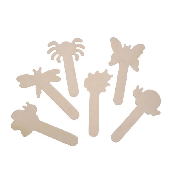Wood Craft Sticks Bugs (6) - Eduplay-370120