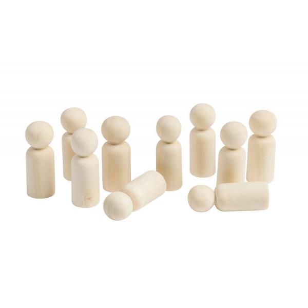 Wood People small set of 10 - Eduplay-370124