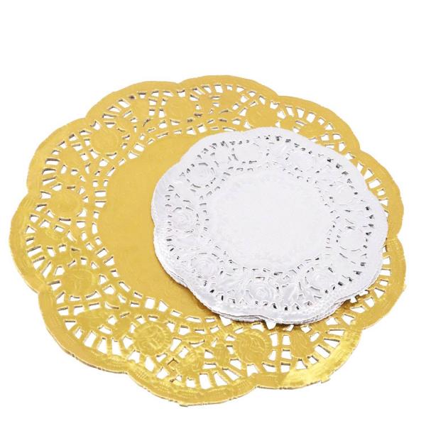 Pack of Doilies Gold & Silver (40) - Eduplay-370135