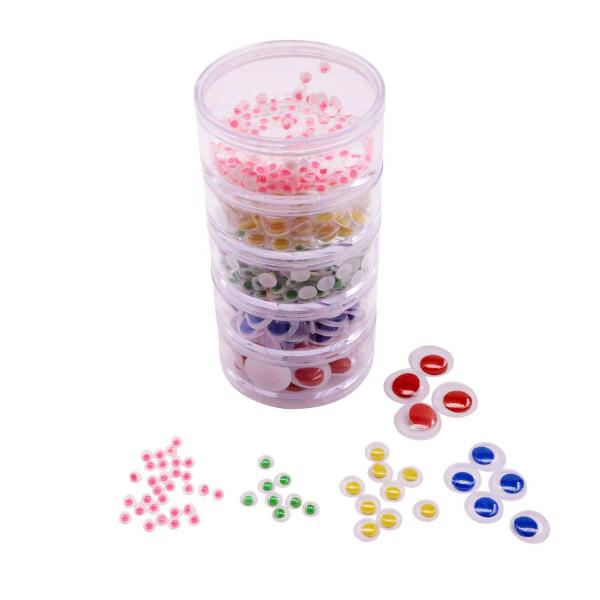 Ojos coloridos en cajas apilables, juego de 500 - Eduplay-370141