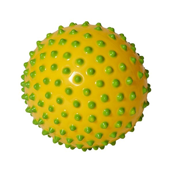 Balle sensorielle bicolore jaune/vert - Edushape-67/715176J