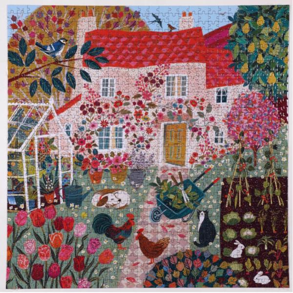 1000 pieces puzzle: English Cottage - Eeboo-PZTCGE