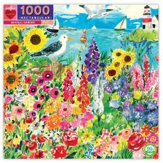 Puzzle carré 1000 pièces : Jardin de mouettes