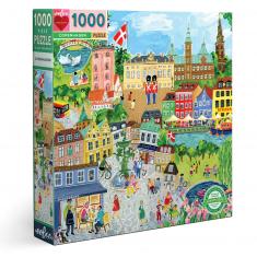 Puzzle carré 1000 pièces : Copenhague