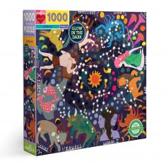 Puzzle carré phosphorescent 1000 pièces : Zodiaque