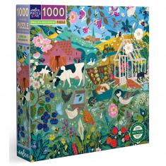 Puzzle 1000 pièces : Campagne Anglaise