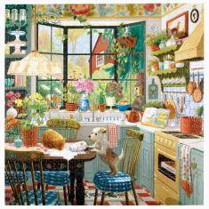 Puzzle 1000 pieces : Springtime kitchen