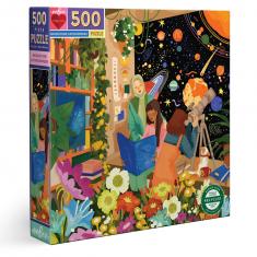 500 piece puzzle : Bookstore Astronomers