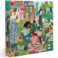Puzzle de 500 piezas: jardín en la azotea