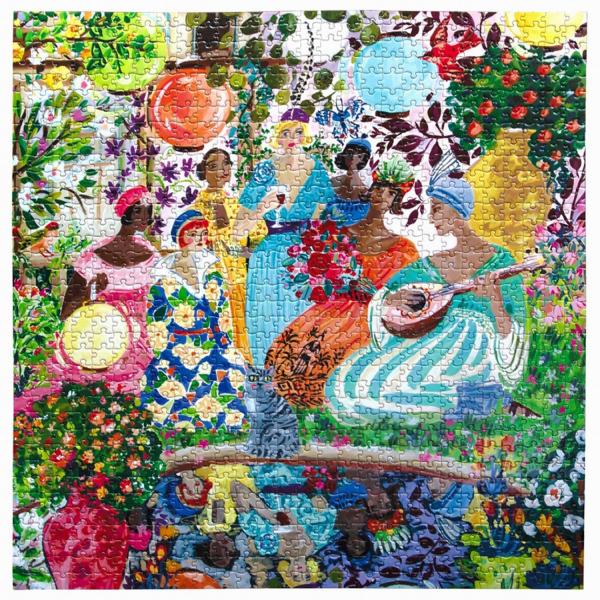 Puzzle 1000 pieces : GARDEN PARTY - Eeboo-PZTGPY