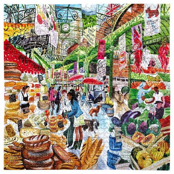 Puzzle 1000 pièces : Marché de Londres - Eeboo-PZTLNM