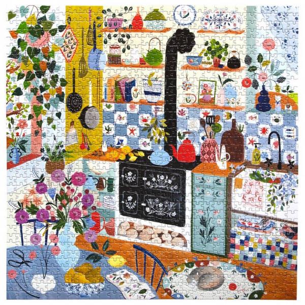 1000 piece puzzle: Morning kitchen - Eeboo-PZTMNK