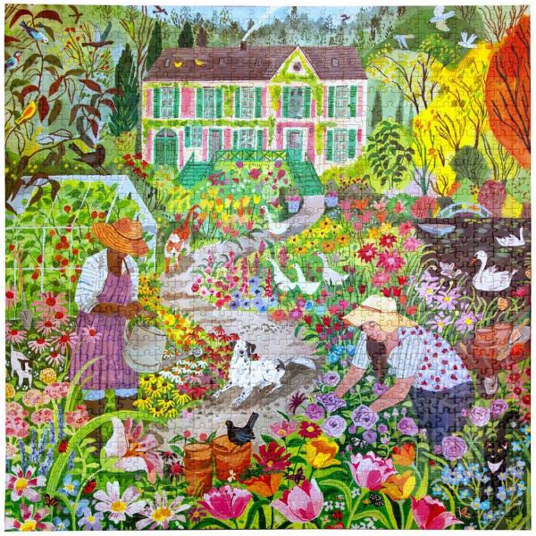 Puzzles 1000 Piezas Ulmer Puzzleschmiede - Puzzle Rosas De Jardín - Puzzle De 1000 Piezas - Ramo Con Rosas Festivas De Jardín Puzzle 1000
