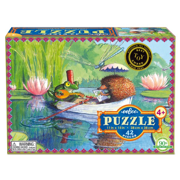 Puzzle 42 pièces : Promenade en barque - Eeboo-9650437