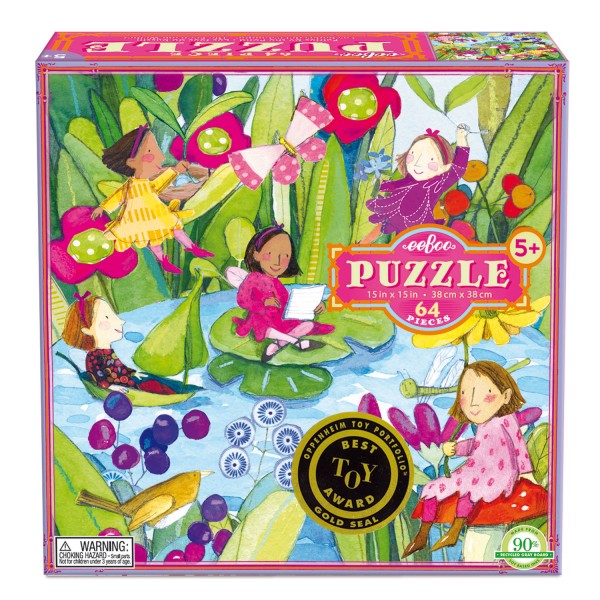 Puzzle 64 pièces : Les bonnes fées autour de l'étang - Dam-9650440