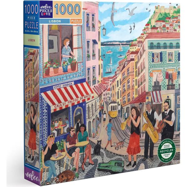 Puzzle 1000 pièces : Lisbonne - Eeboo-PZTLSB