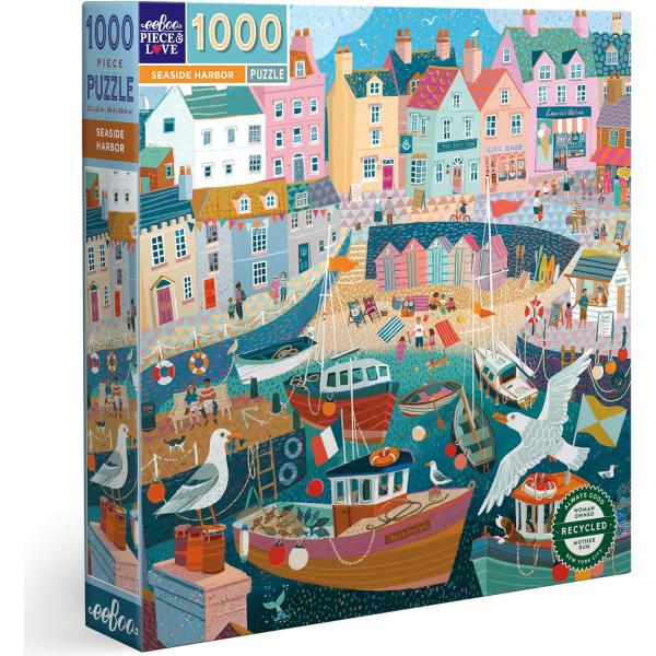 1000 piece puzzle : Seaside Harbor   - Eeboo-PZTSEA