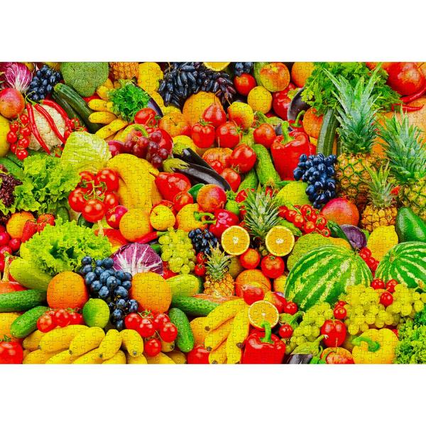 Puzzle 1000 pièces : Fruits and Vegetables  - Enjoy-1353