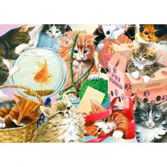 Puzzle de 1000 Piezas : Gatos curiosos