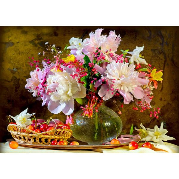 Puzzle 1000 pièces : Peonies Beauty  - Enjoy-1335