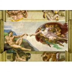 Puzzle 1000 Teile :  Michelangelo Buonarroti :  Die Erschaffung Adams