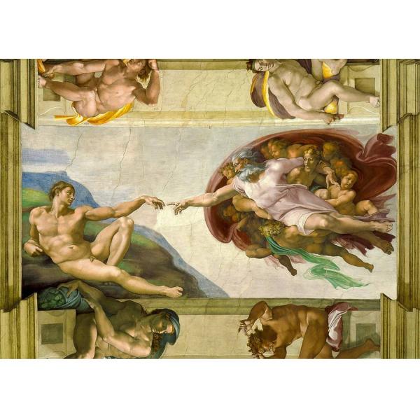 Puzzle 1000 Teile :  Michelangelo Buonarroti :  Die Erschaffung Adams - Enjoy-1383