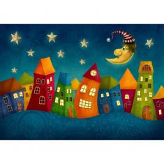 Puzzle 1000 pièces : Fantasy Colorful Houses 