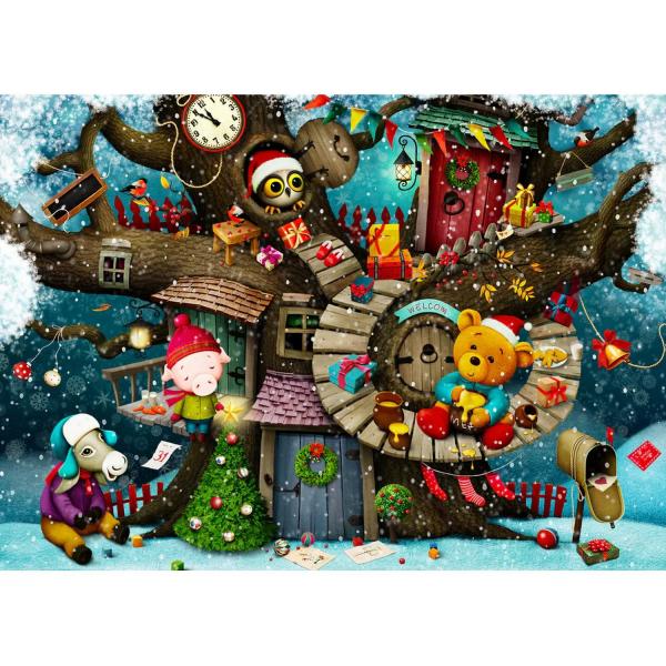 Puzzle de 1000 Piezas  : Navidad de cuento de hadas - Enjoy-1955