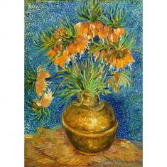 Puzzle 1000 pièces : Vincent Van Gogh : Fritillaires dans un vase en cuivre   