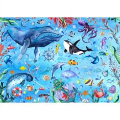 Puzzle 1000 Pièces : Mer d'un bleuProfond