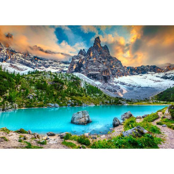 Puzzle 1000 Pièces : Lac Sorapis - Dolomites - Italie - Enjoy-2083