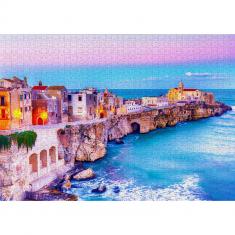 Puzzle 1000 Pièces : Vieste sur les rochers - Italie