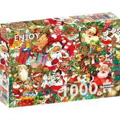 Puzzle 1000 pièces : Un Noël Vintage    