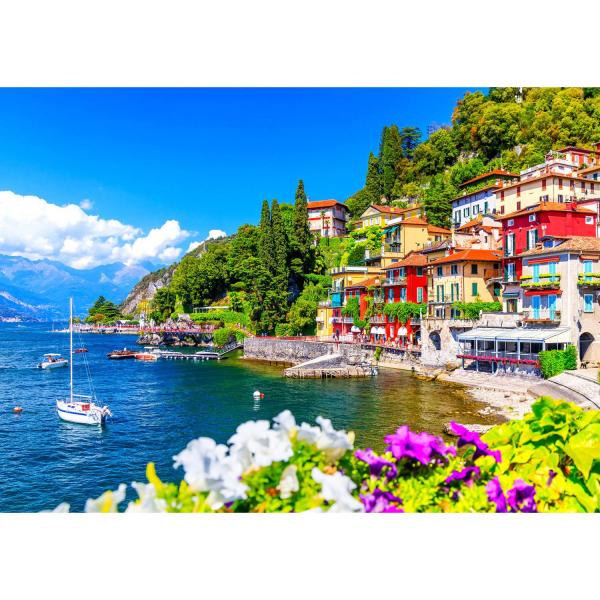 Puzzle de 1000 Piezas  : Lago de Como - Italia - Enjoy-2093
