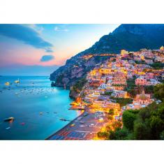 Puzzle 1000 Pièces : Positano au crépuscule - Italie