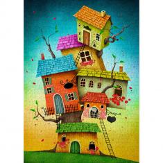 Puzzle 1000 Pièces : Maisons de contes de fées