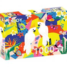 Puzzle 1000 pièces : Cacatoès    