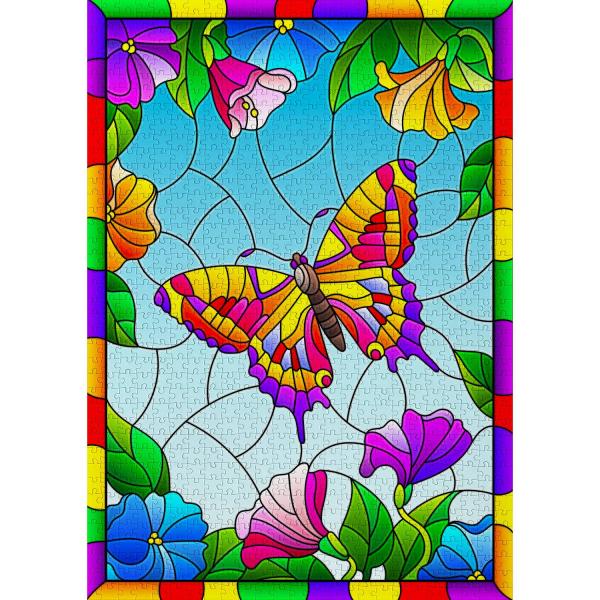 Puzzle 1000 Pièces : Papillon de Cristal - Enjoy-2120