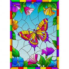 Puzzle de 1000 Piezas : Mariposa de cristal