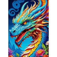 Puzzle 1000 Pièces : Dragon Bleu