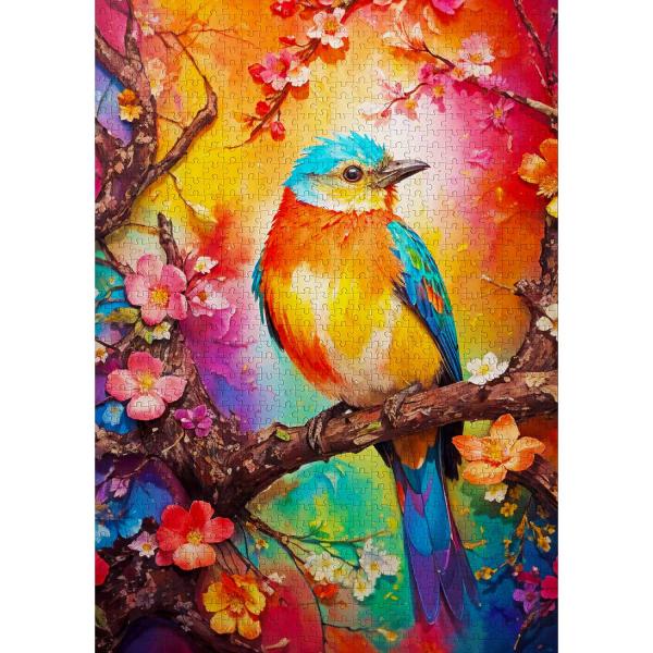 Puzzle 1000 pièces : Colorful Birdie  - Enjoy-2147