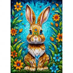 Puzzle 1000 Pièces : Lapin du Jardin