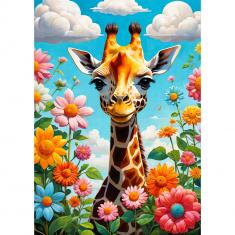 Puzzle 1000 pièces : Cute Giraffe  
