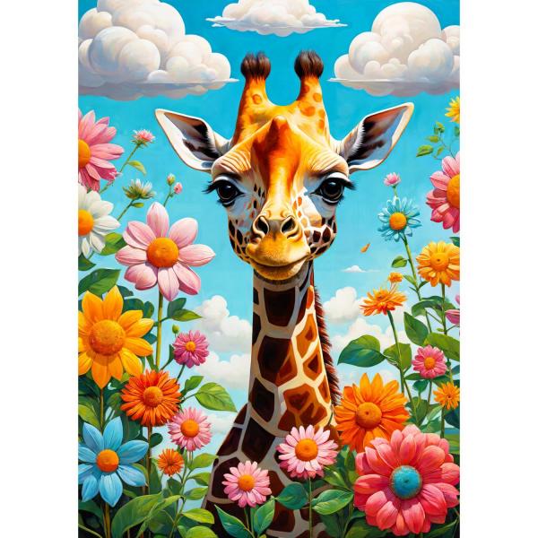 Puzzle 1000 Teile :  Süße Giraffe - Enjoy-2151