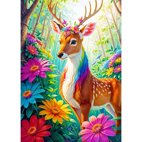 Puzzle 1000 pièces : Magical Deer   - Enjoy-2155