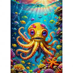 Puzzle 1000 Teile :  Niedlicher Oktopus