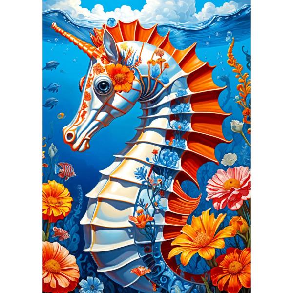 Puzzle 1000 pièces : Sea Horse   - Enjoy-2159
