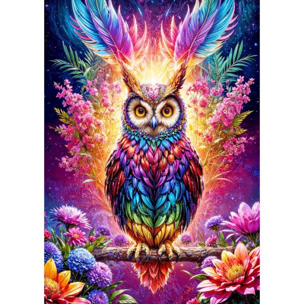 Puzzle 1000 pièces : Neon Owl   - Enjoy-2161