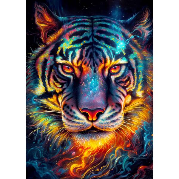 Puzzle 1000 Teile :  Widerstandskraft des Tigers - Enjoy-2203